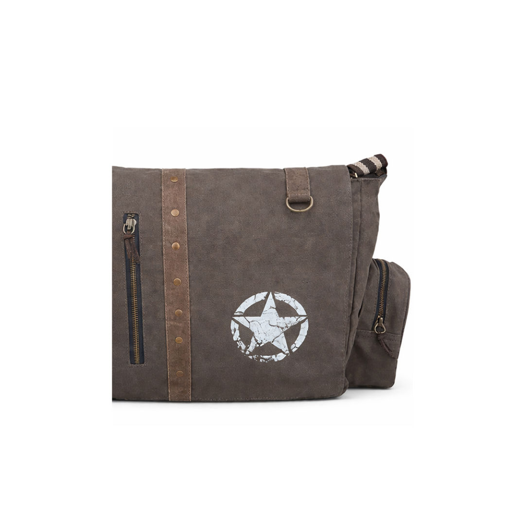 Olive Brown Unisex Messenger Bag for Everyday Use 187